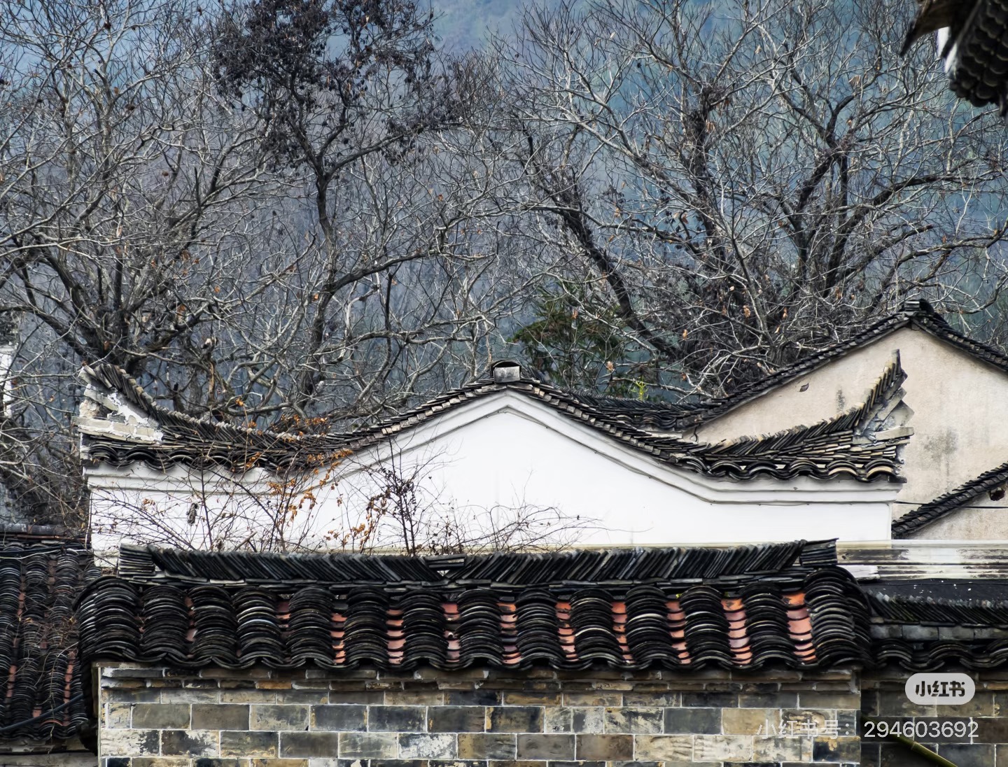 查济古镇白墙黛瓦