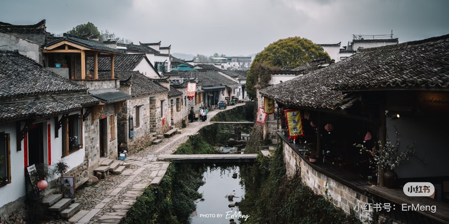 查济古镇水巷